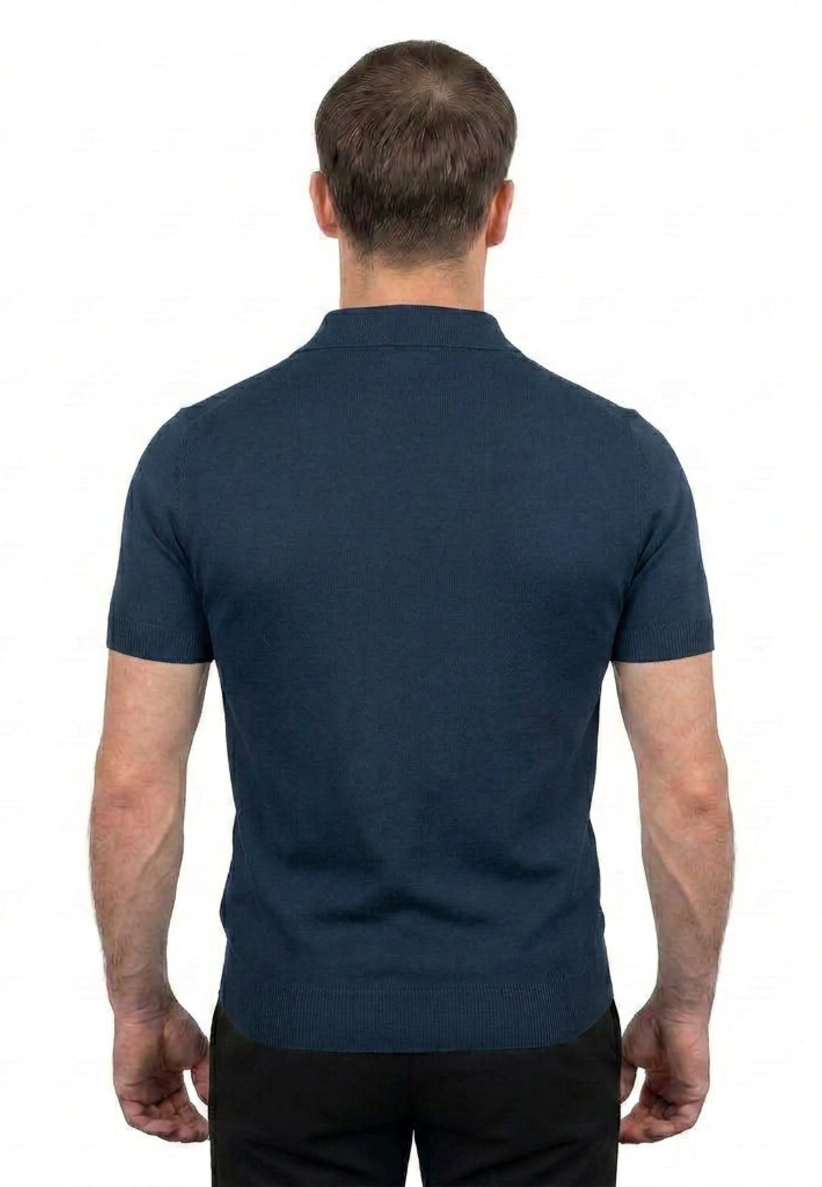 Polo mit kurzen Ärmeln 100% Baumwolle | Dalle Piane Cashmere
