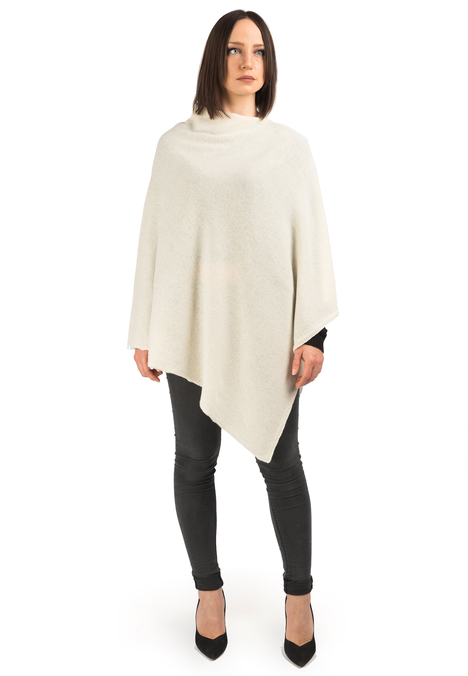 Dalle Piane Cashmere PONCHO - Cape - verde/grün