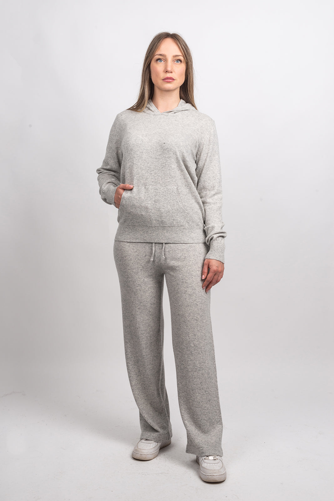 Hose aus Kaschmirmischung, Farbe Grau, Ansicht 2 | Dalle Piane Cashmere