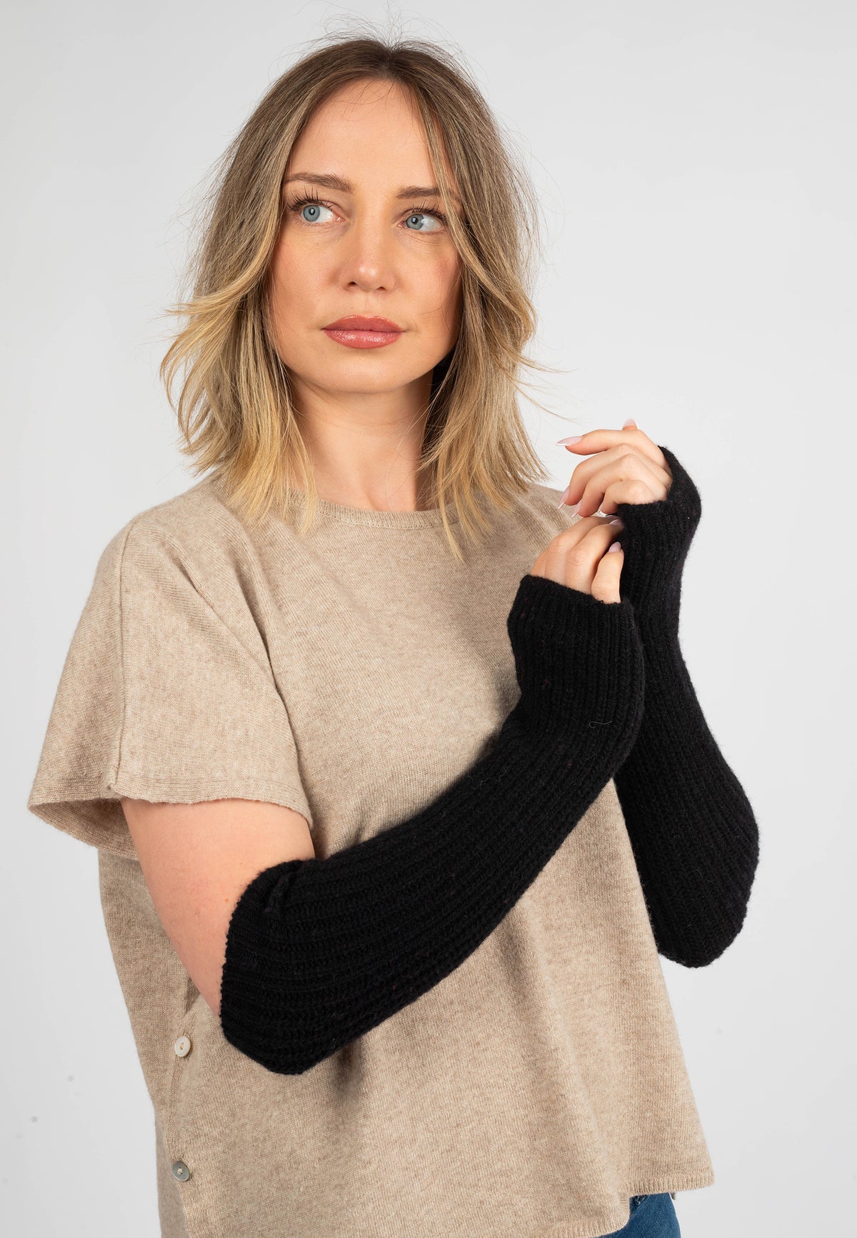 Armstulpen aus Kaschmirmischung | Dalle Piane Cashmere