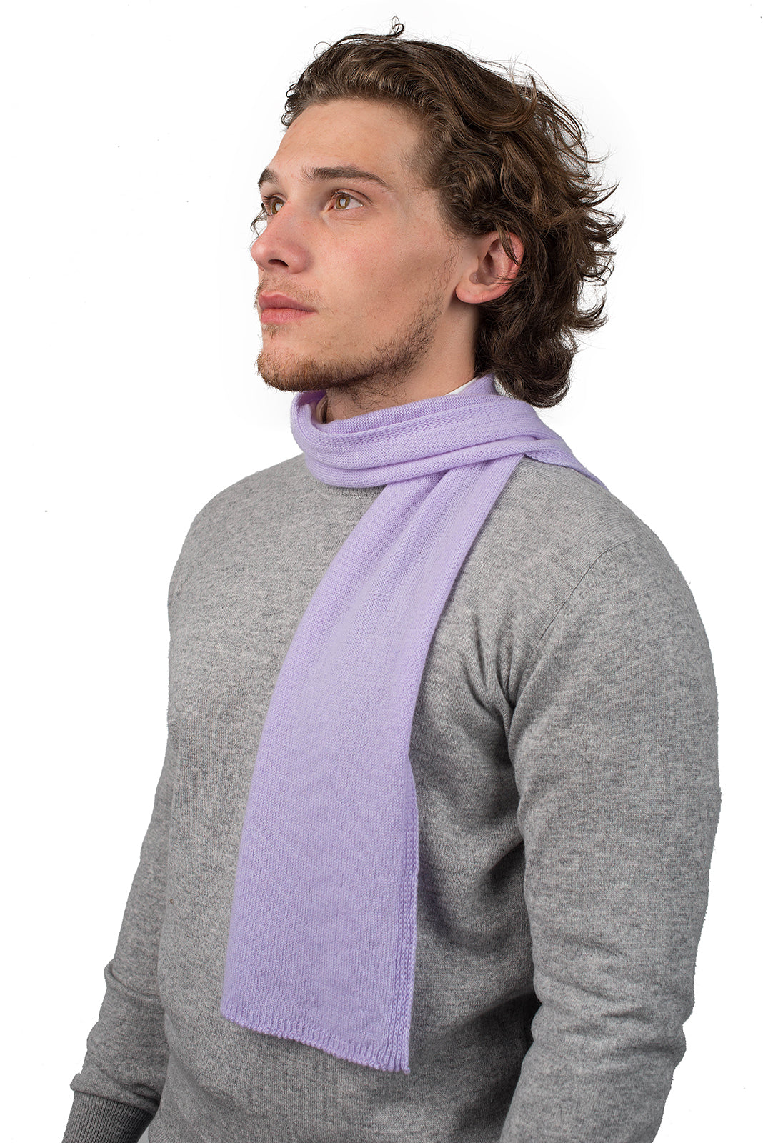 Mini Schal 100 % Kaschmir, Farbe Flieder | Dalle Piane Cashmere