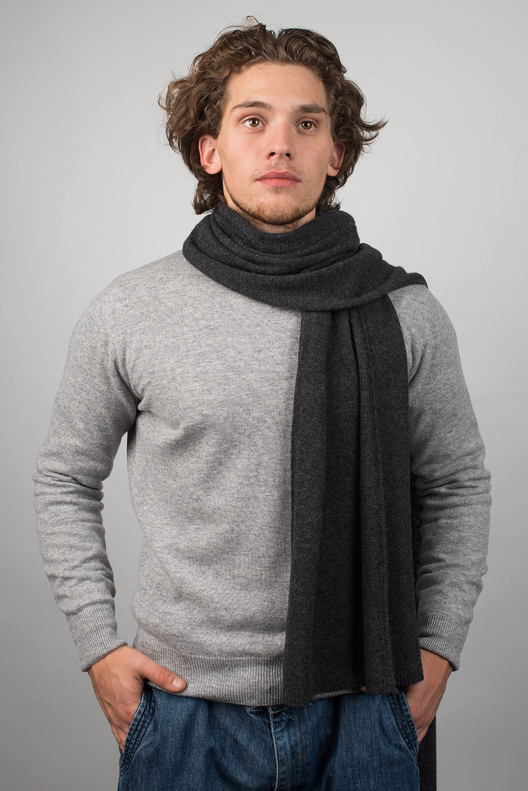 Einfarbiger Schal 100% Kaschmir | Dalle Piane Cashmere