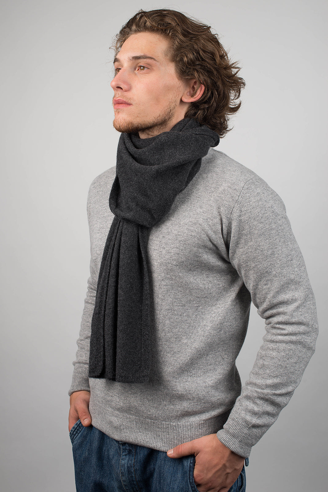 Einfarbiger Schal 100% Kaschmir | Dalle Piane Cashmere