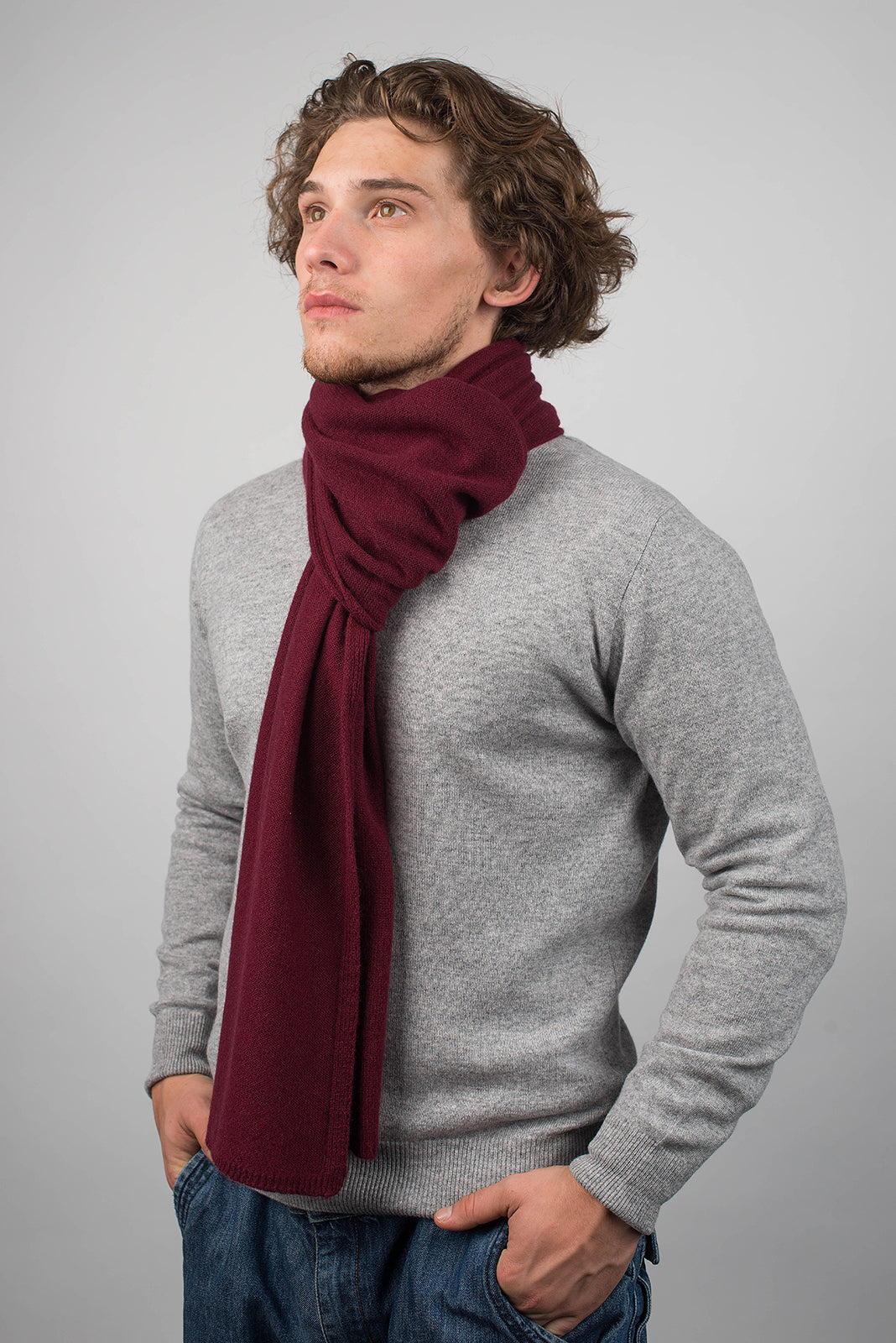 Einfarbiger Schal 100% Kaschmir | Dalle Piane Cashmere