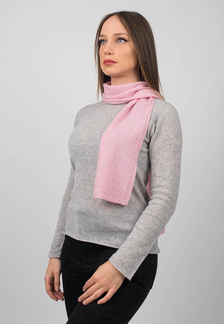Mini Schal 100 % Kaschmir, Farbe Rosa, Ansicht 2 | Dalle Piane Cashmere