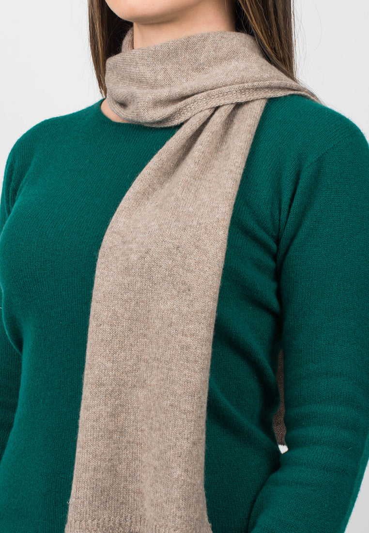 Mini Schal 100 % Kaschmir, Farbe Nerz, Ansicht 3 | Dalle Piane Cashmere