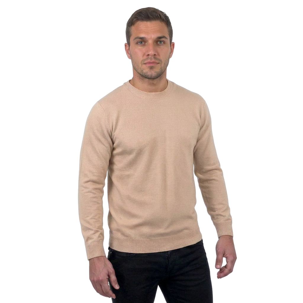 Rundhalspullover aus 100% Merinowolle | Dalle Piane Cashmere