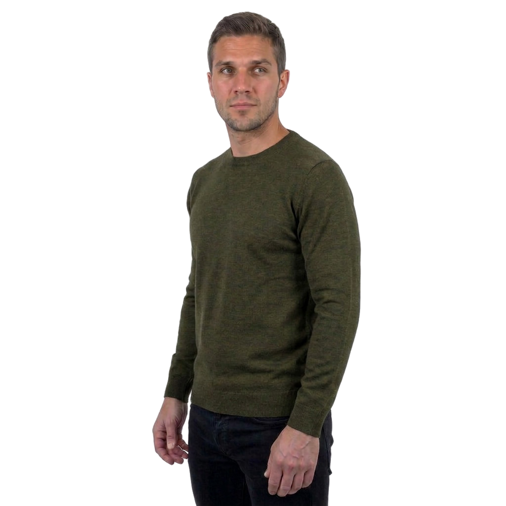 Rundhalspullover aus 100% Merinowolle | Dalle Piane Cashmere