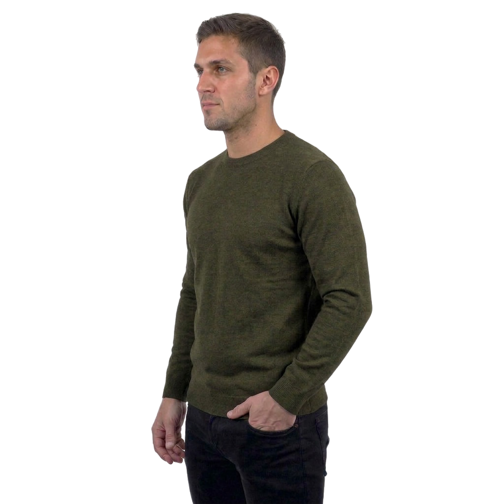Rundhalspullover aus 100% Merinowolle | Dalle Piane Cashmere