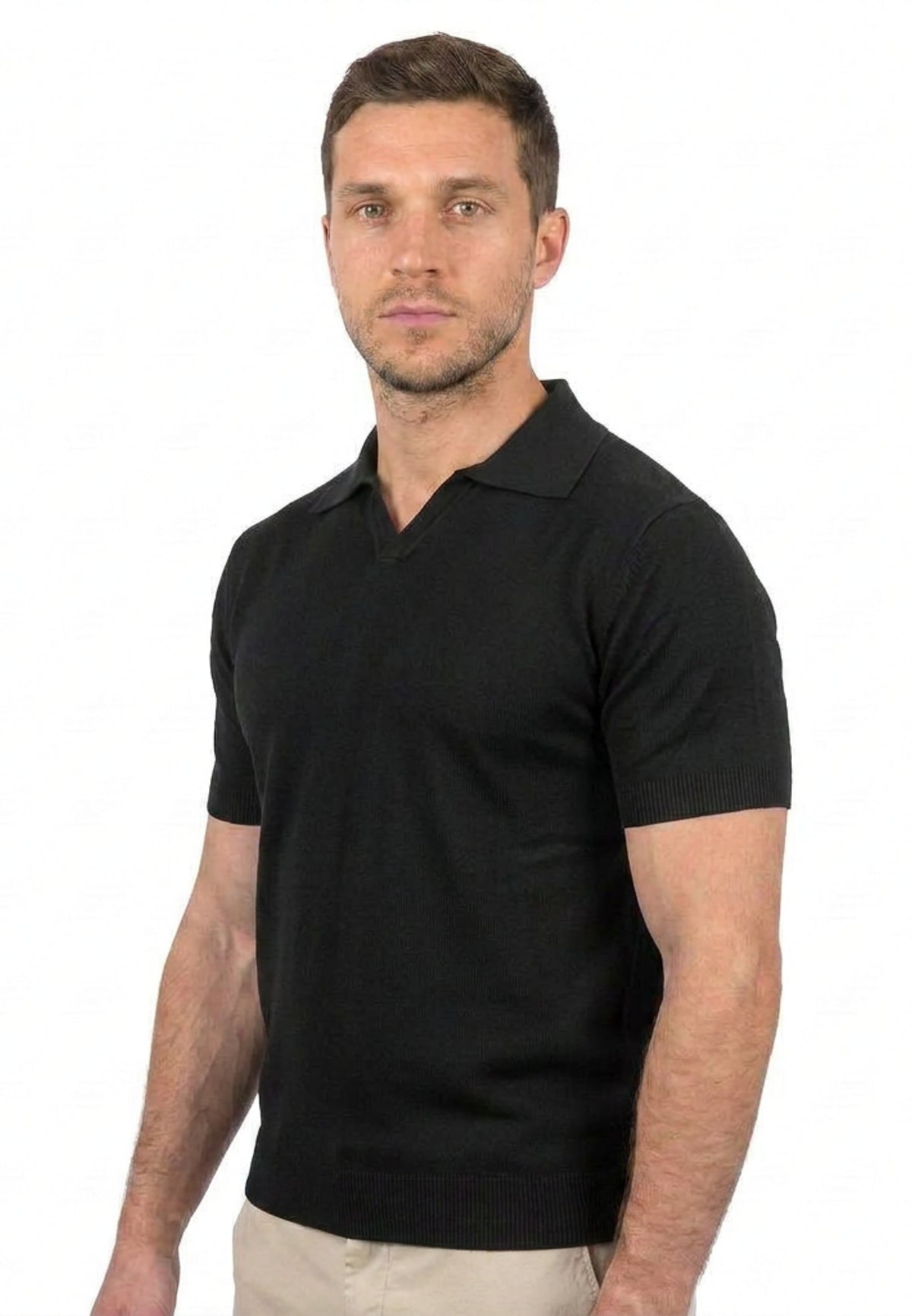 Polo mit kurzen Ärmeln 100% Baumwolle | Dalle Piane Cashmere