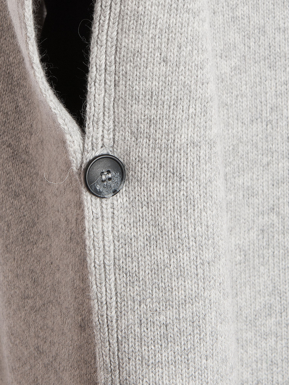 Cape mit seitlichen Knöpfen aus Kaschmirmischung, Farbe Grau, Ansicht 6 | Dalle Piane Cashmere