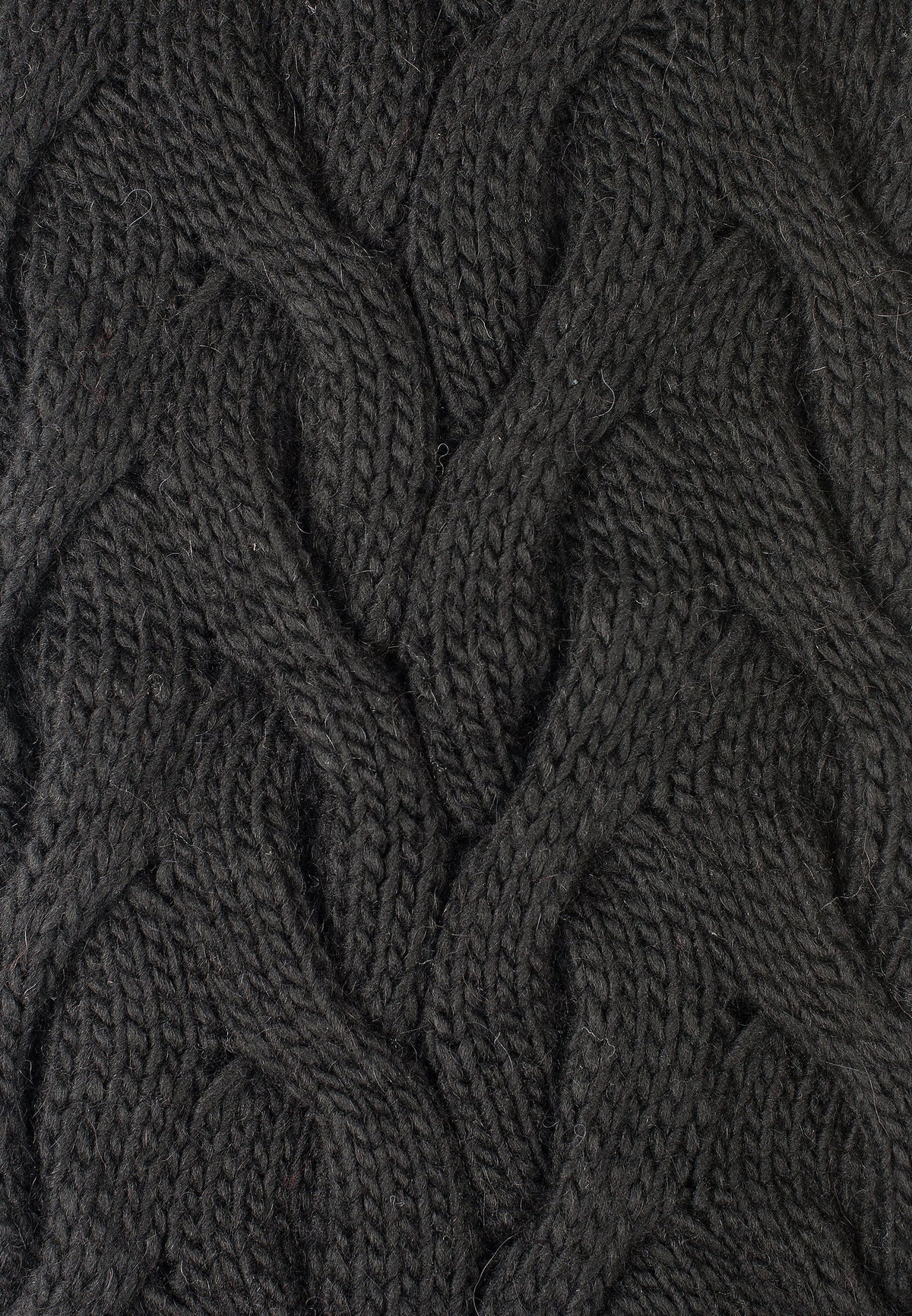 Schal mit Zöpfen, Farbe Grau, Ansicht 2 | Dalle Piane Cashmere