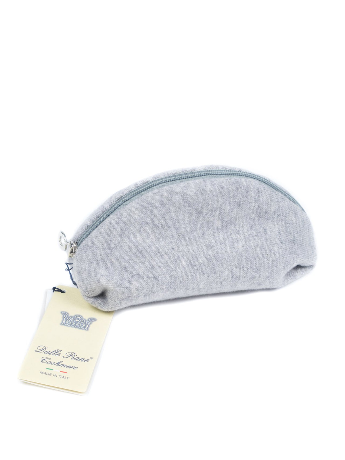 Clutch aus 100 % reinem Kaschmir, Farbe Grau | Dalle Piane Cashmere