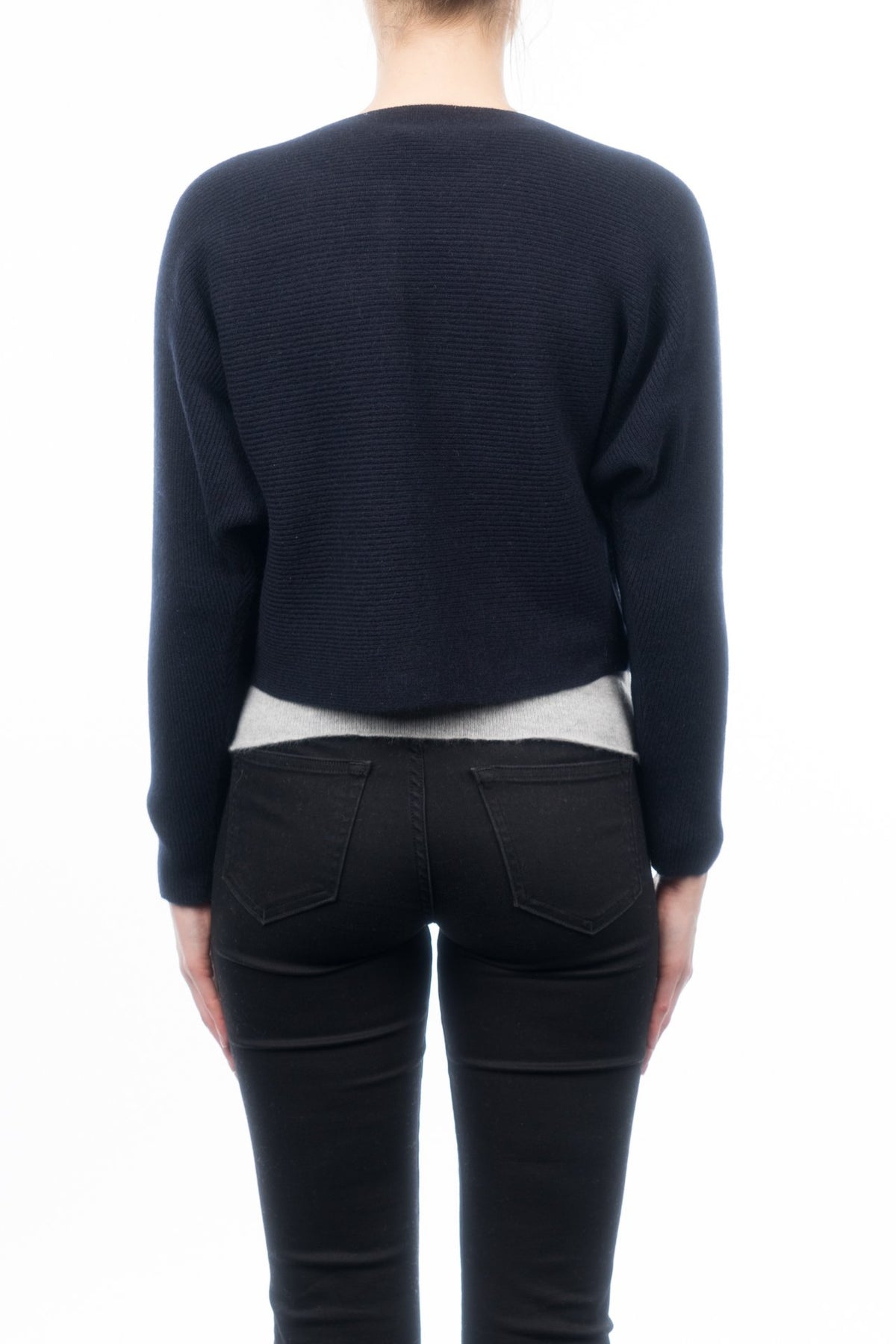 Kurze Strickjacke 100% Kaschmirknöpfen | Dalle Piane Cashmere