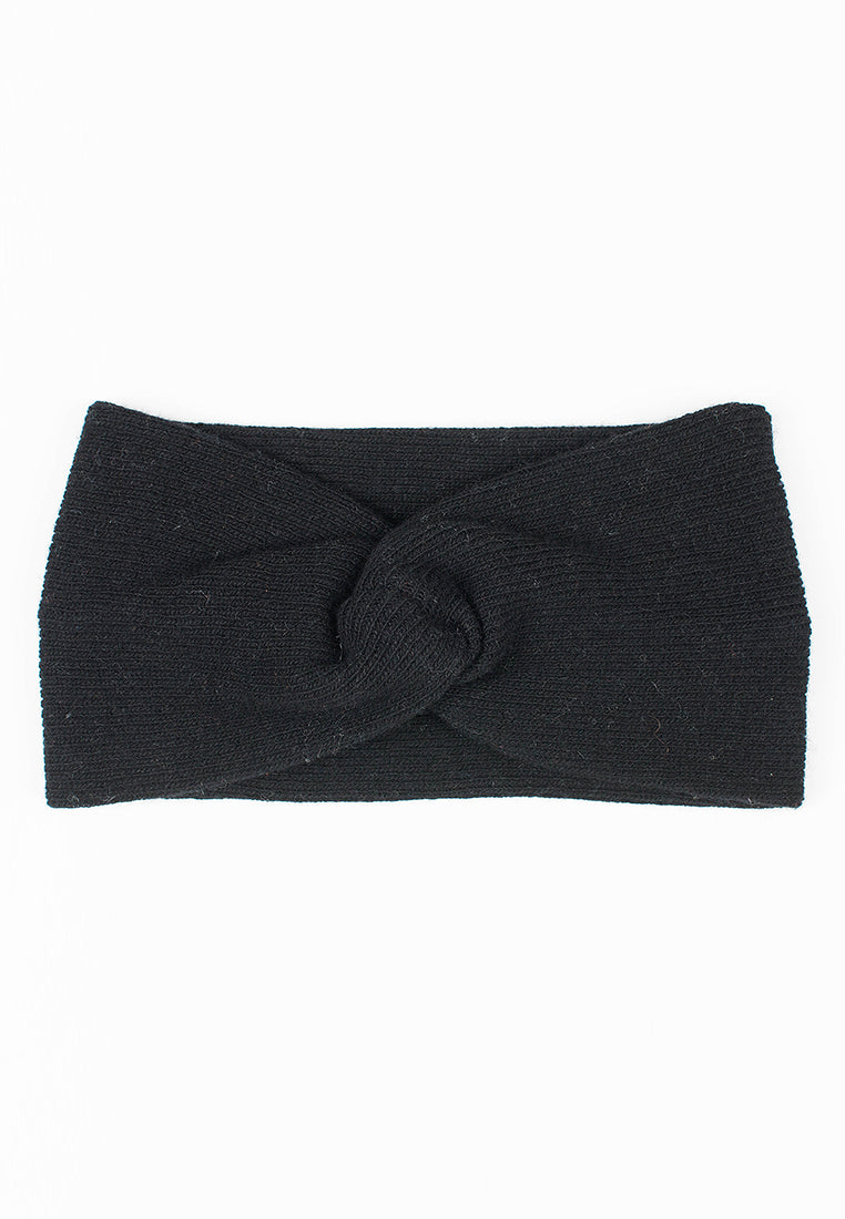 Haarband aus Kaschmir-Mischgewebe, Farbe Schwarz, Ansicht 3 | Dalle Piane Cashmere
