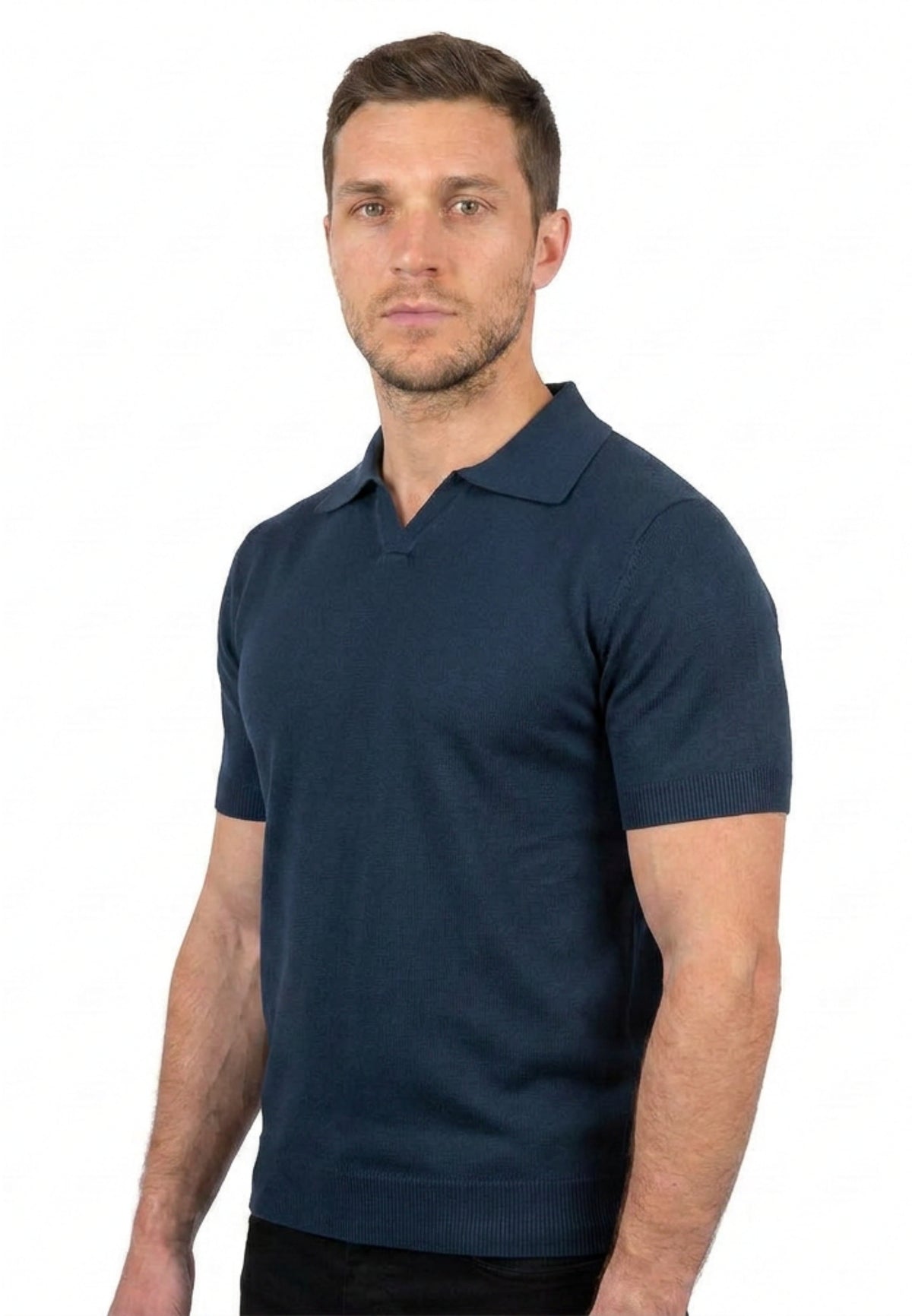 Polo mit kurzen Ärmeln 100% Baumwolle | Dalle Piane Cashmere