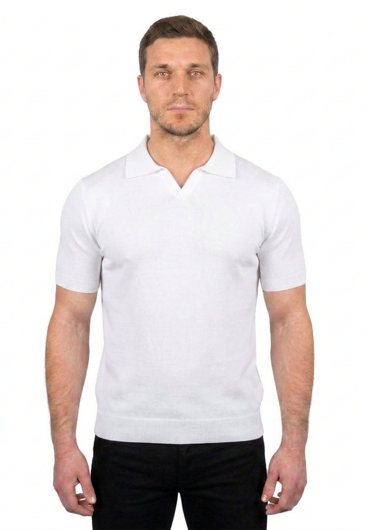 Polo mit kurzen Ärmeln 100% Baumwolle | Dalle Piane Cashmere