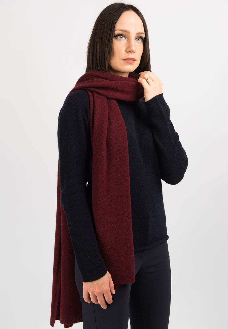 Einfarbiger Schal 100% Kaschmir | Dalle Piane Cashmere