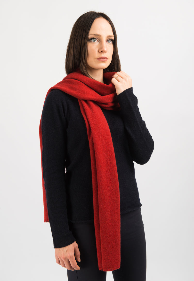 Einfarbiger Schal 100% Kaschmir | Dalle Piane Cashmere