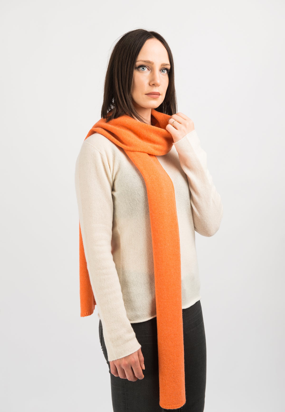 Einfarbiger Schal 100% Kaschmir | Dalle Piane Cashmere