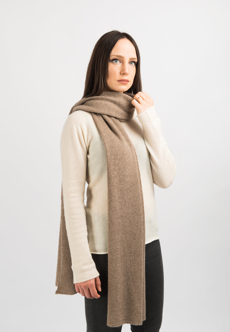 Einfarbiger Schal 100% Kaschmir | Dalle Piane Cashmere