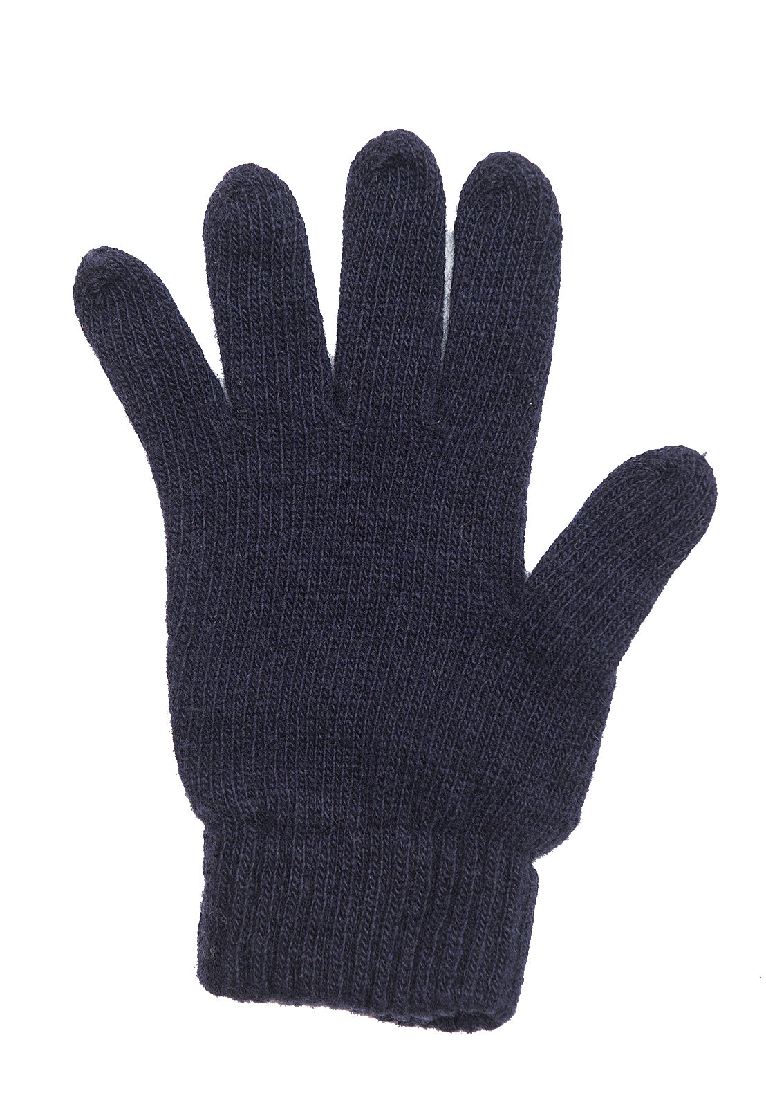 Damenhandschuhe aus Kaschmirmischung, Farbe Blau, Ansicht 3 | Dalle Piane Cashmere
