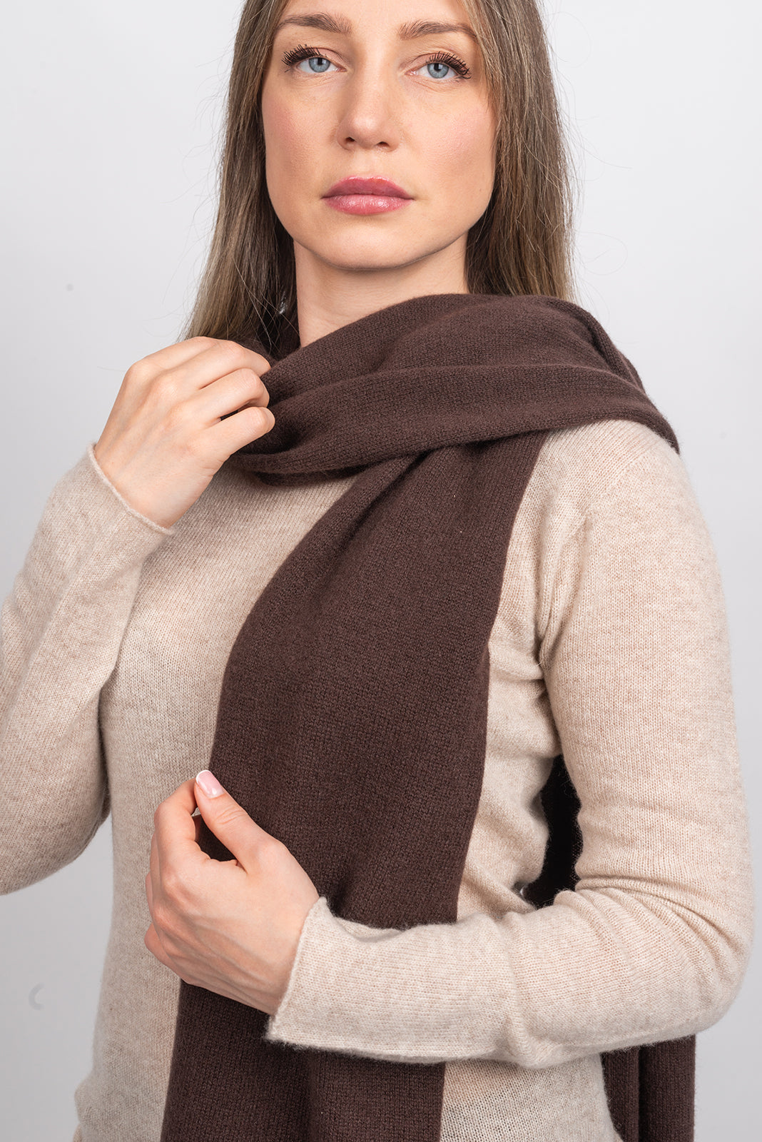 Breiter schal aus 100% Kaschmir | Dalle Piane Cashmere