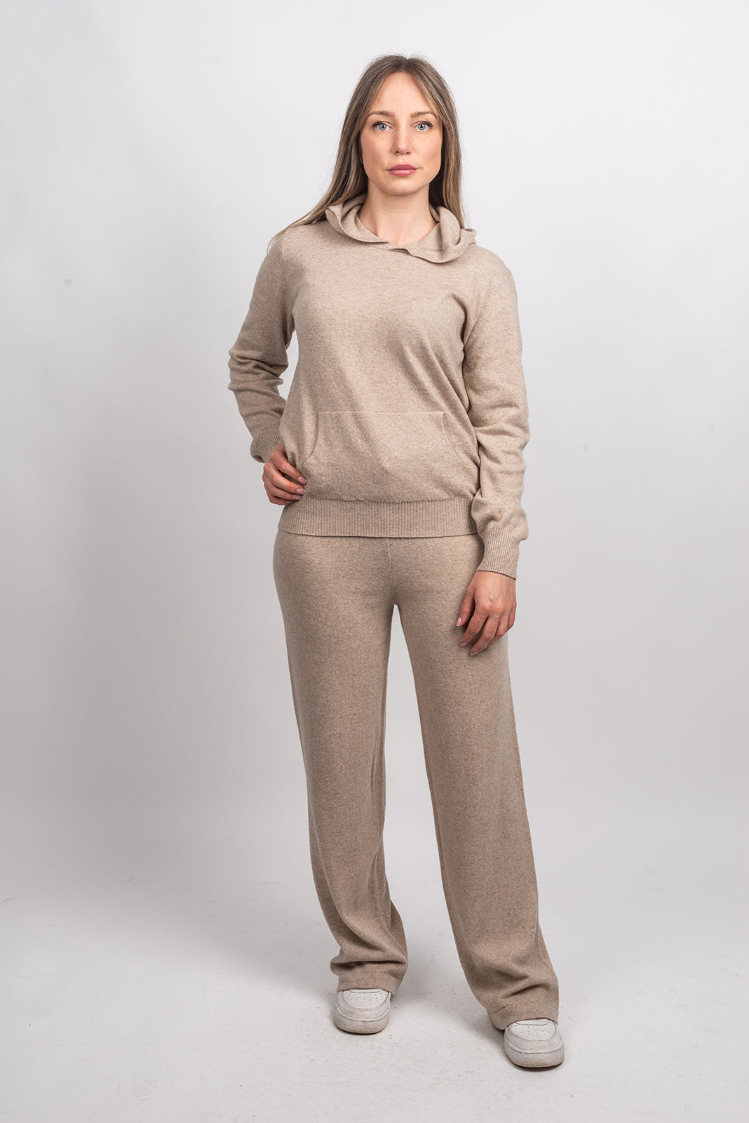 Hose aus Kaschmirmischung, Farbe Beige, Ansicht 3 | Dalle Piane Cashmere