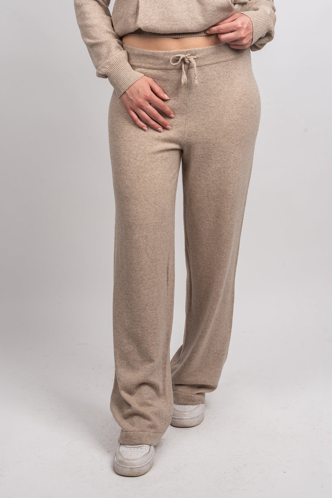 Hose aus Kaschmirmischung, Farbe Beige, Ansicht 2 | Dalle Piane Cashmere