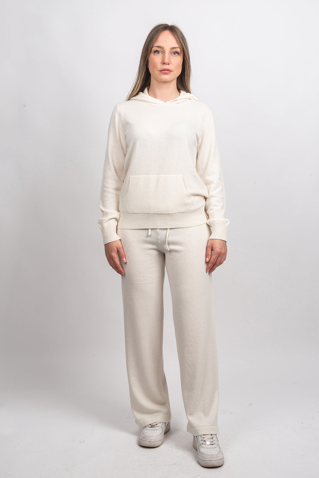 Hose aus Kaschmirmischung, Farbe Weiß, Ansicht 4 | Dalle Piane Cashmere