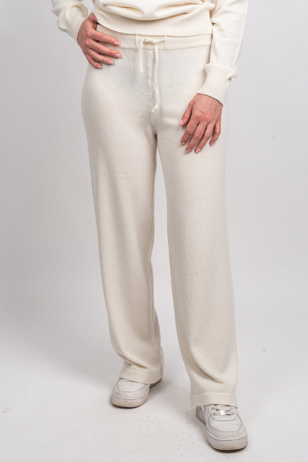 Hose aus Kaschmirmischung, Farbe Weiß | Dalle Piane Cashmere