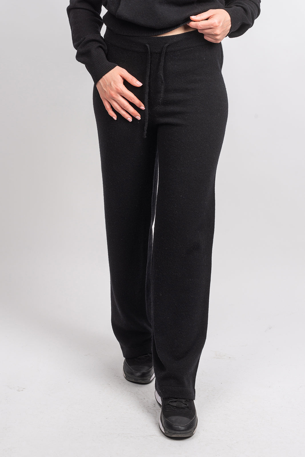 Hose aus Kaschmirmischung, Farbe Schwarz, Ansicht 2 | Dalle Piane Cashmere