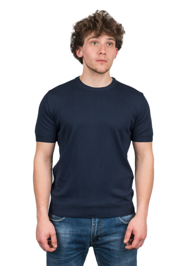 T-Shirt mit kurzen Ärmeln 100% Baumwolle | Dalle Piane Cashmere