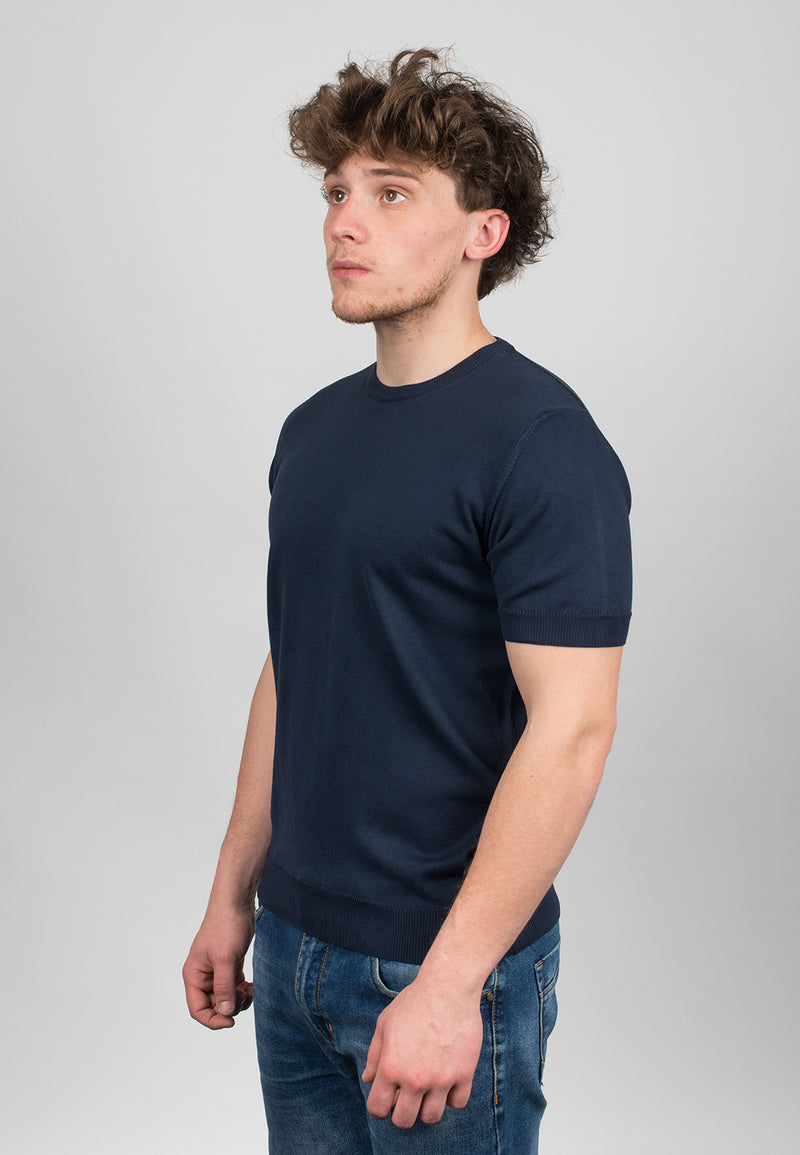 T-Shirt mit kurzen Ärmeln 100% Baumwolle | Dalle Piane Cashmere