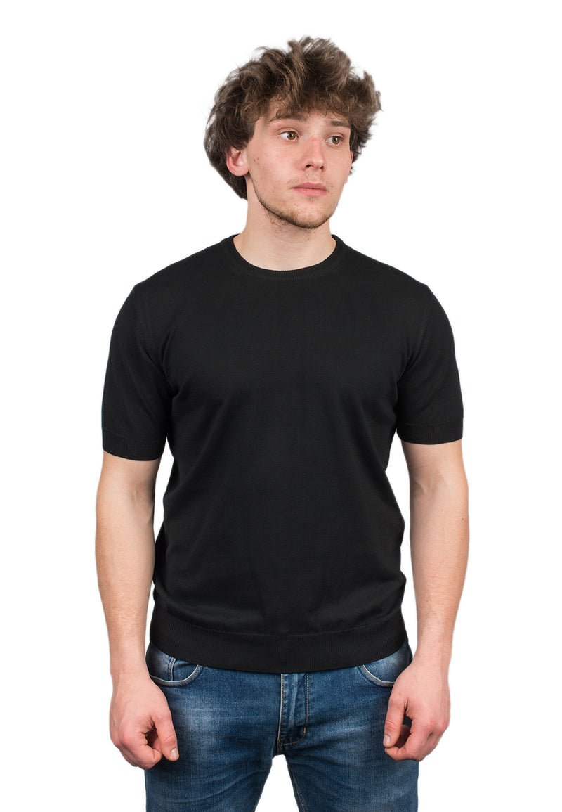 T-Shirt mit kurzen Ärmeln 100% Baumwolle | Dalle Piane Cashmere