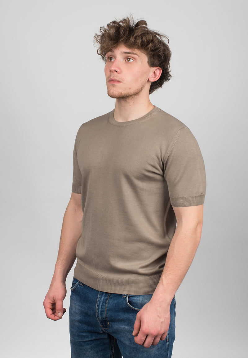 T-Shirt mit kurzen Ärmeln 100% Baumwolle | Dalle Piane Cashmere