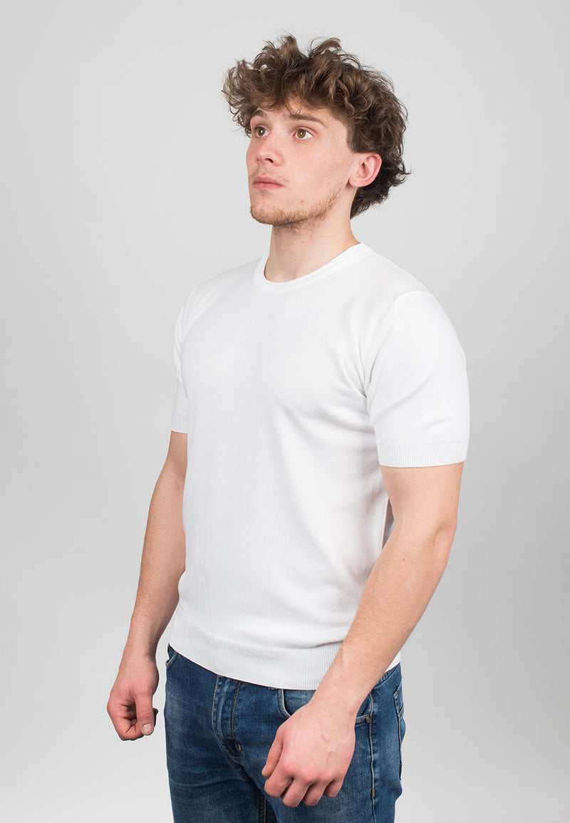 T-Shirt mit kurzen Ärmeln 100% Baumwolle | Dalle Piane Cashmere