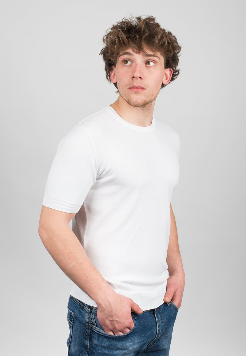 T-Shirt mit kurzen Ärmeln 100% Baumwolle | Dalle Piane Cashmere