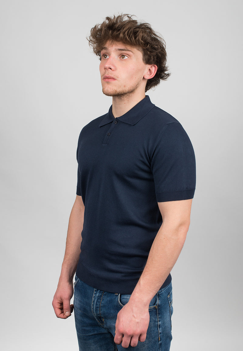 Polo mit kurzen Ärmeln 100% Baumwolle | Dalle Piane Cashmere