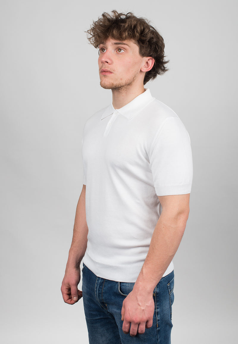 Polo mit kurzen Ärmeln 100% Baumwolle | Dalle Piane Cashmere