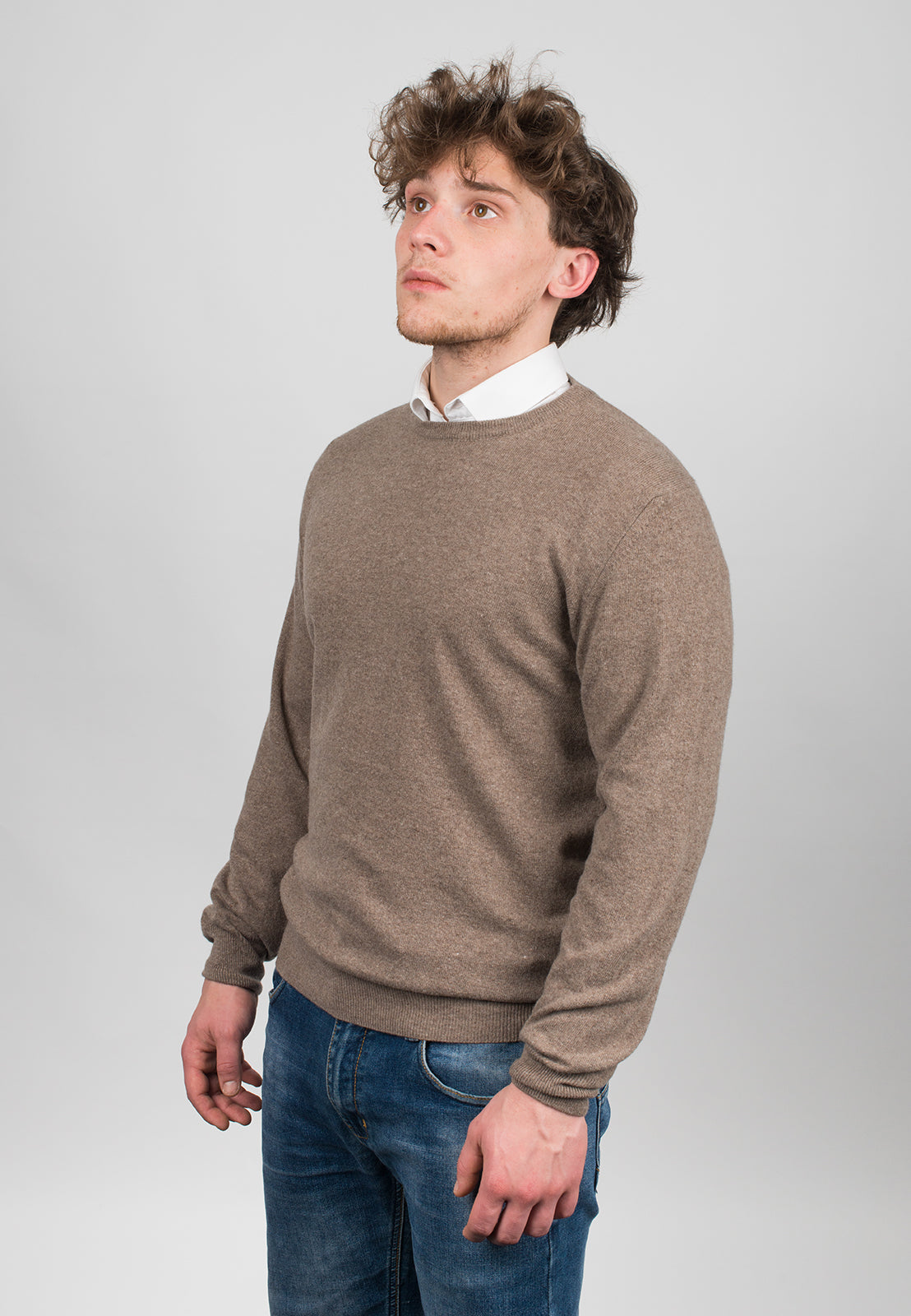 Rundhalsausschnitt aus Kaschmirmischung | Dalle Piane Cashmere