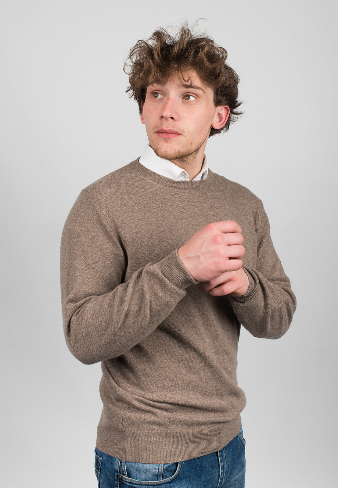 Rundhalsausschnitt aus Kaschmirmischung | Dalle Piane Cashmere