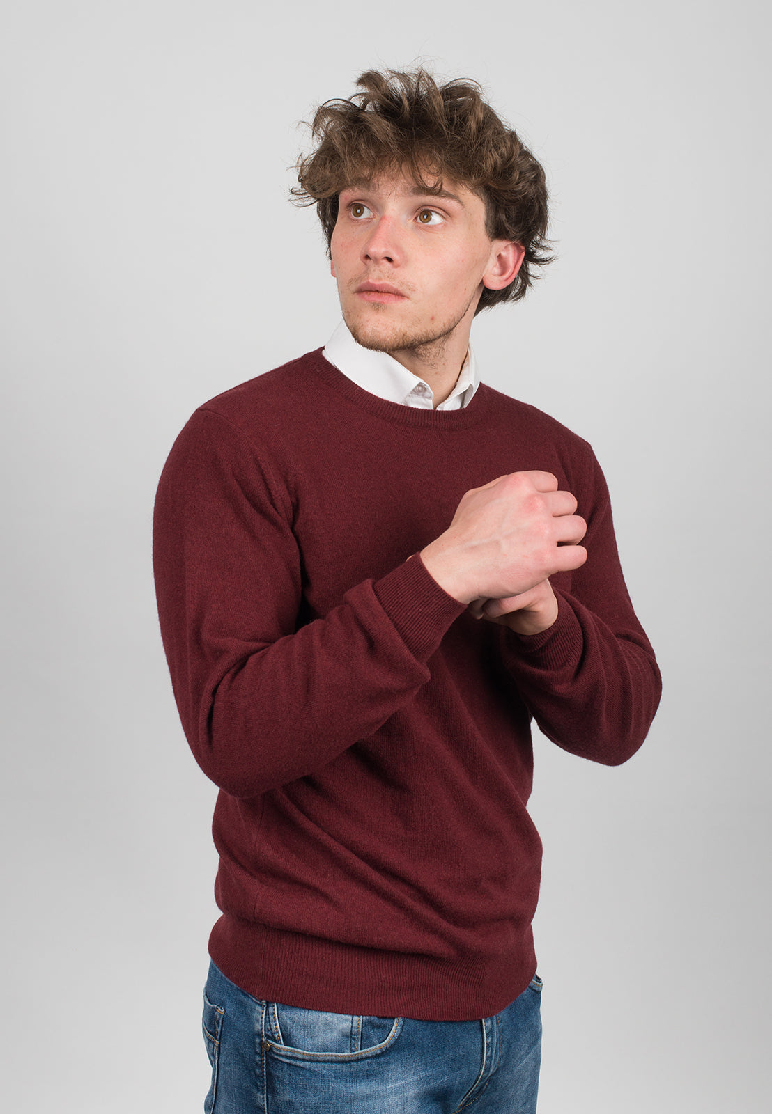 Rundhalsausschnitt aus Kaschmirmischung | Dalle Piane Cashmere