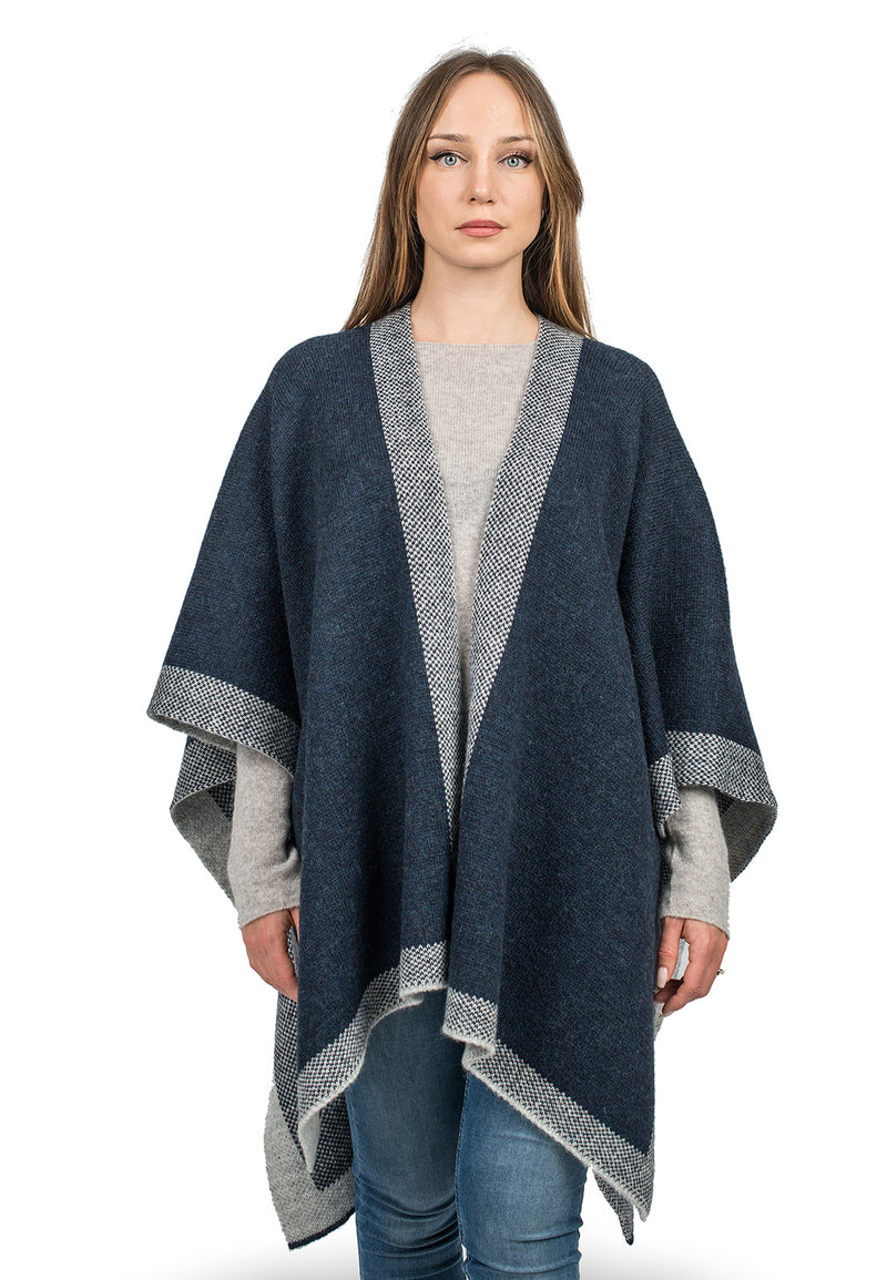 Zweifarbiger Umhang | Dalle Piane Cashmere