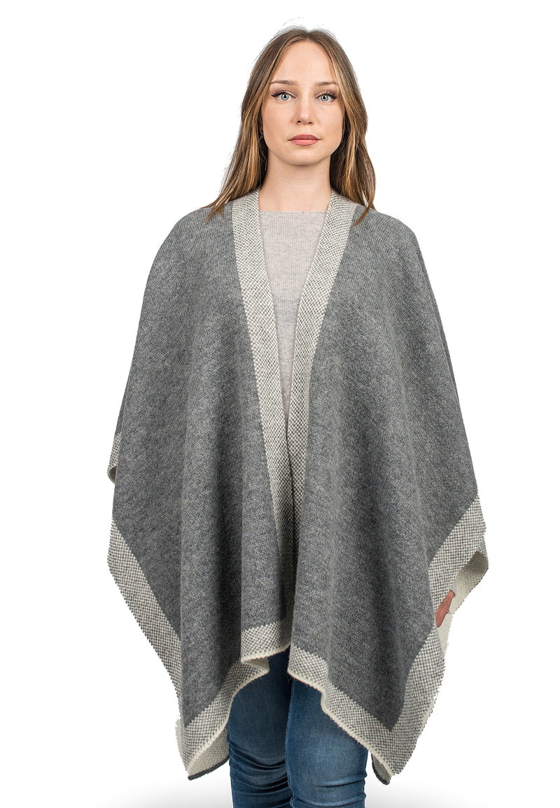 Zweifarbiger Umhang | Dalle Piane Cashmere