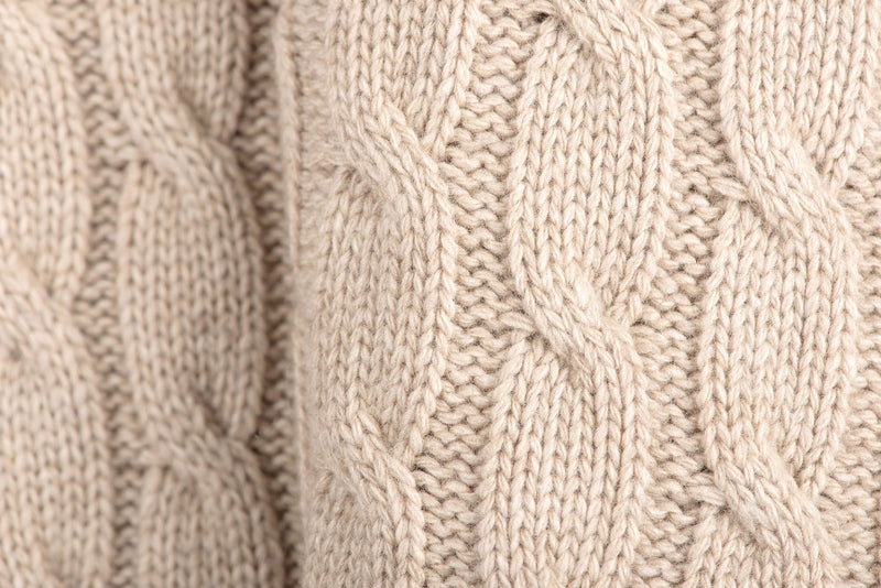 Plaid a Treccia Puro Cashmere | Dalle Piane Cashmere