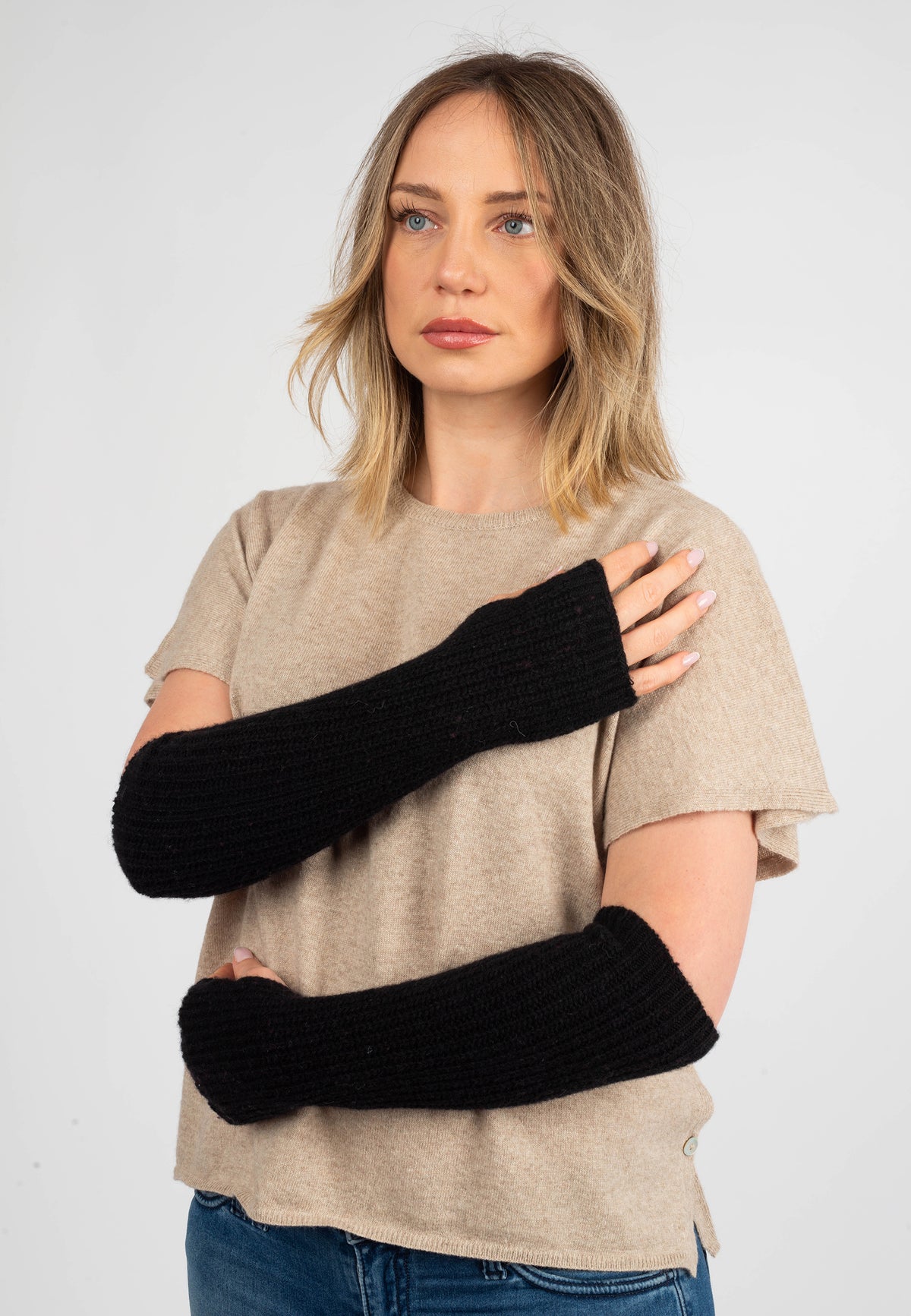 Armstulpen aus Kaschmirmischung | Dalle Piane Cashmere
