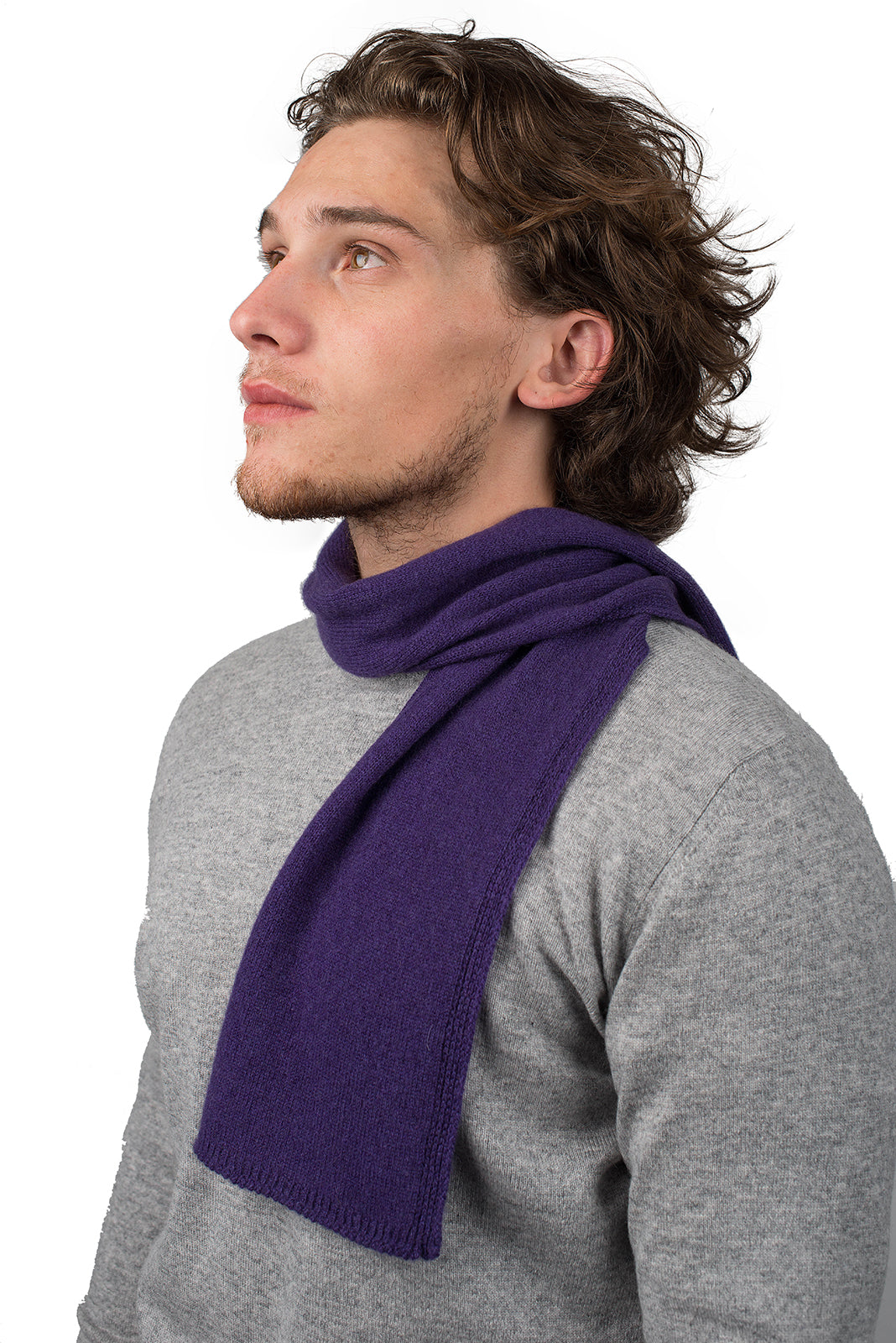 Mini Schal 100 % Kaschmir, Farbe Violett | Dalle Piane Cashmere