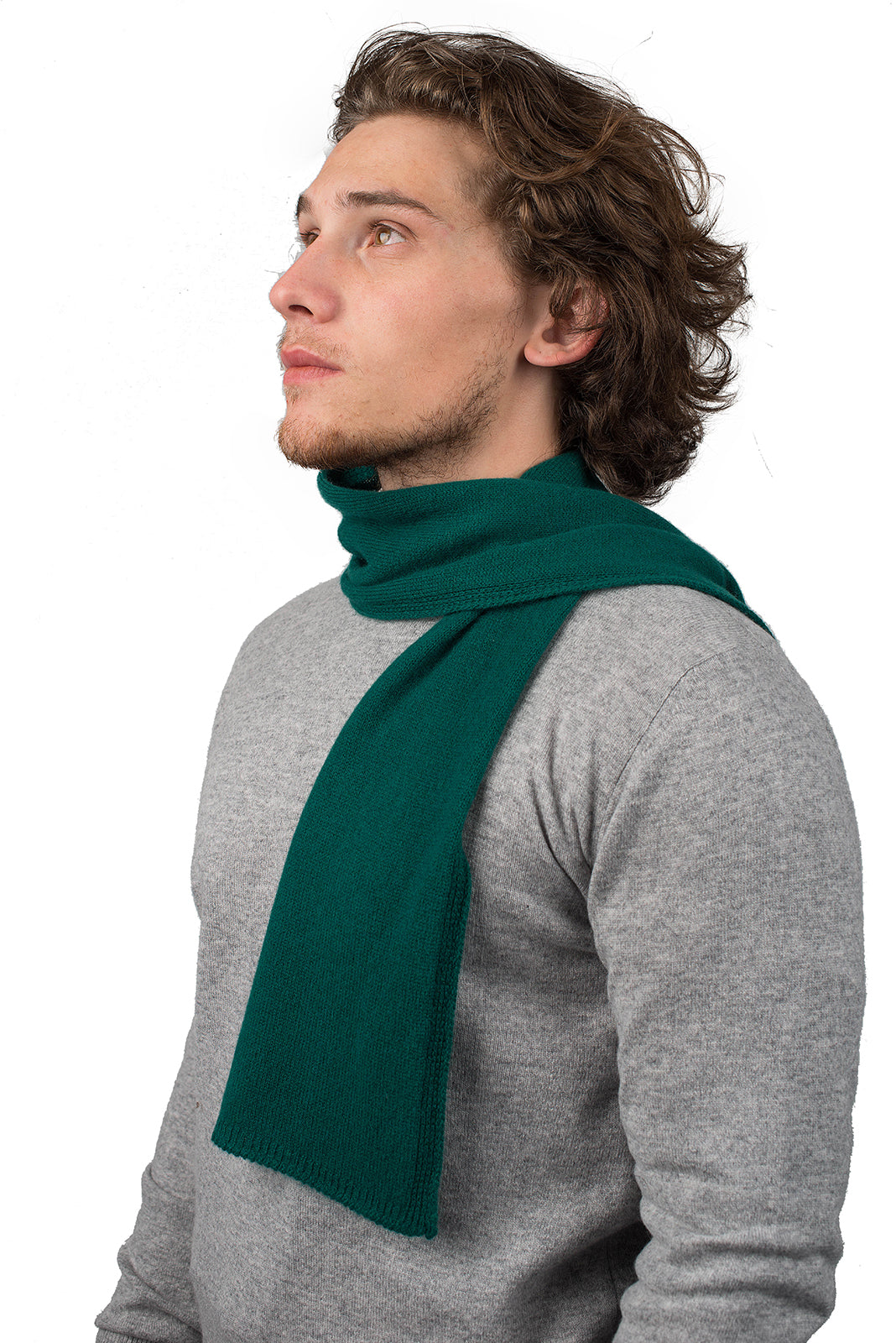 Mini Schal 100 % Kaschmir, Farbe Grün | Dalle Piane Cashmere