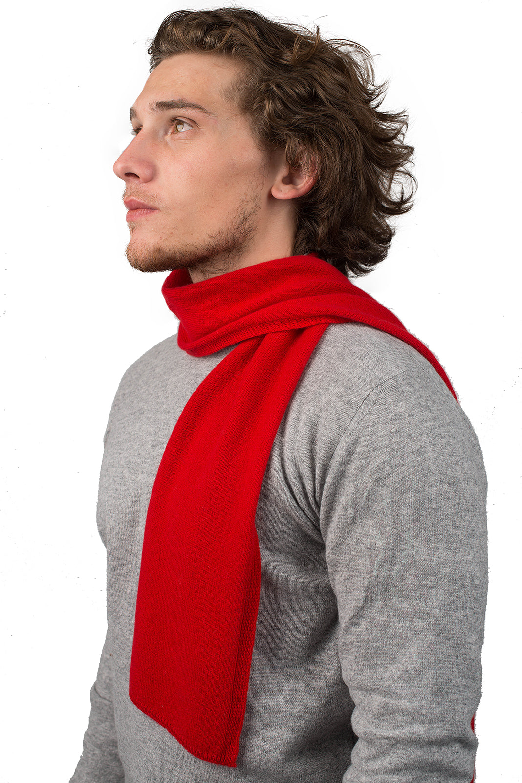 Mini Schal 100 % Kaschmir, Farbe Rot | Dalle Piane Cashmere